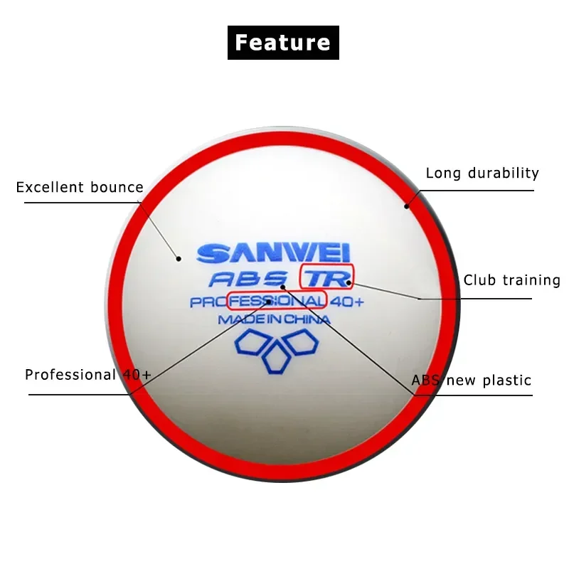 SANWEI-ABS TR Pelotas de tenis - Table Tennis How To Play reseña y precio