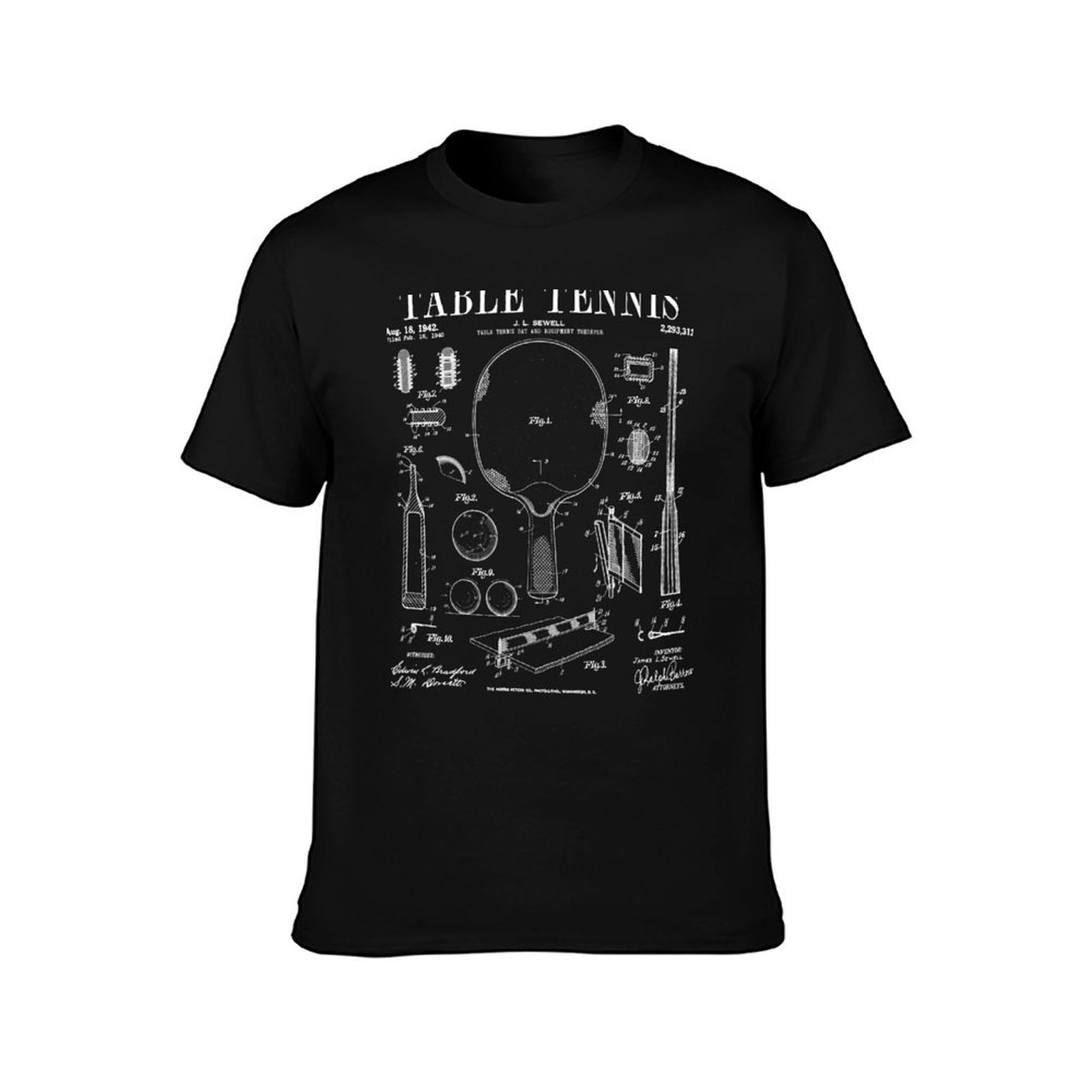 Camiseta de Algodón para Hombr - Table Tennis Drawing reseña y precio