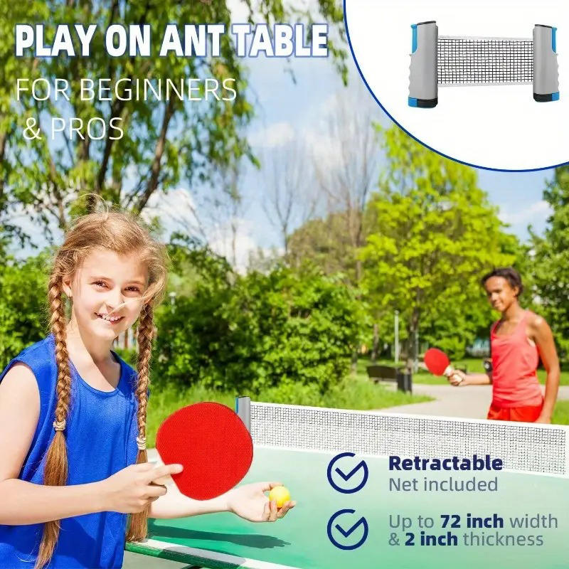 Red de tenis de mesa en cualqu - Table Tennis How To Play reseña y precio