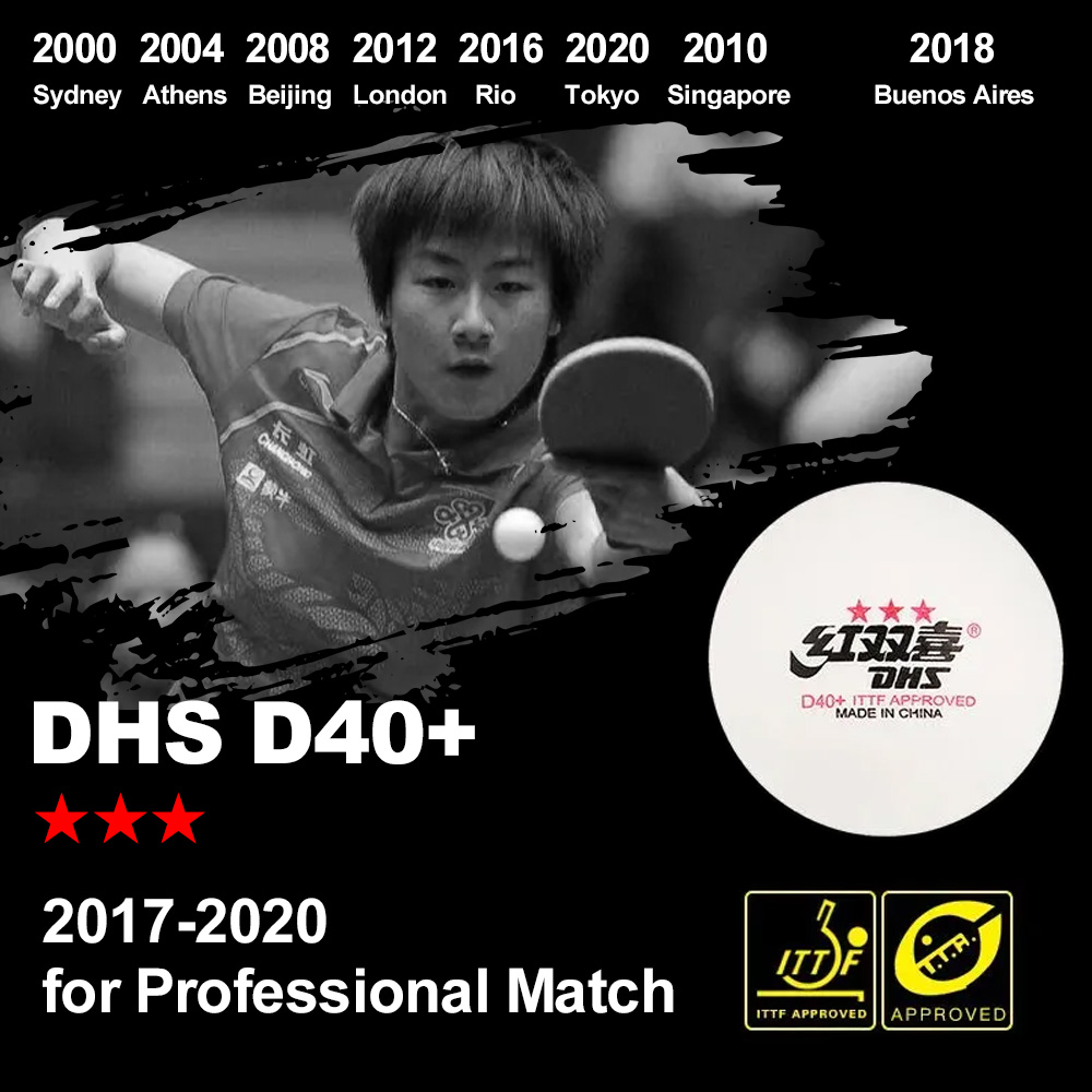 DHS D40+ DJ40+ Pelotas de Ping - Table Tennis Robot reseña y precio