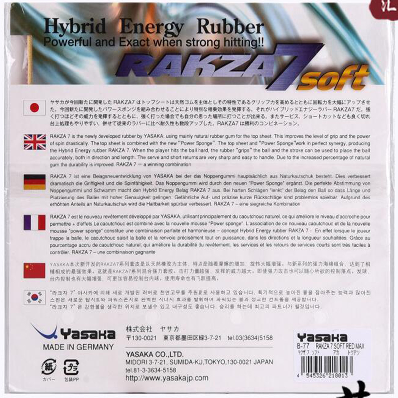 Goma de tenis de mesa original - Table Tennis Yasaka reseña y precio